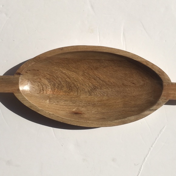 Pier 1 Wood Tray Bowl Catchall - Picture 4 of 10